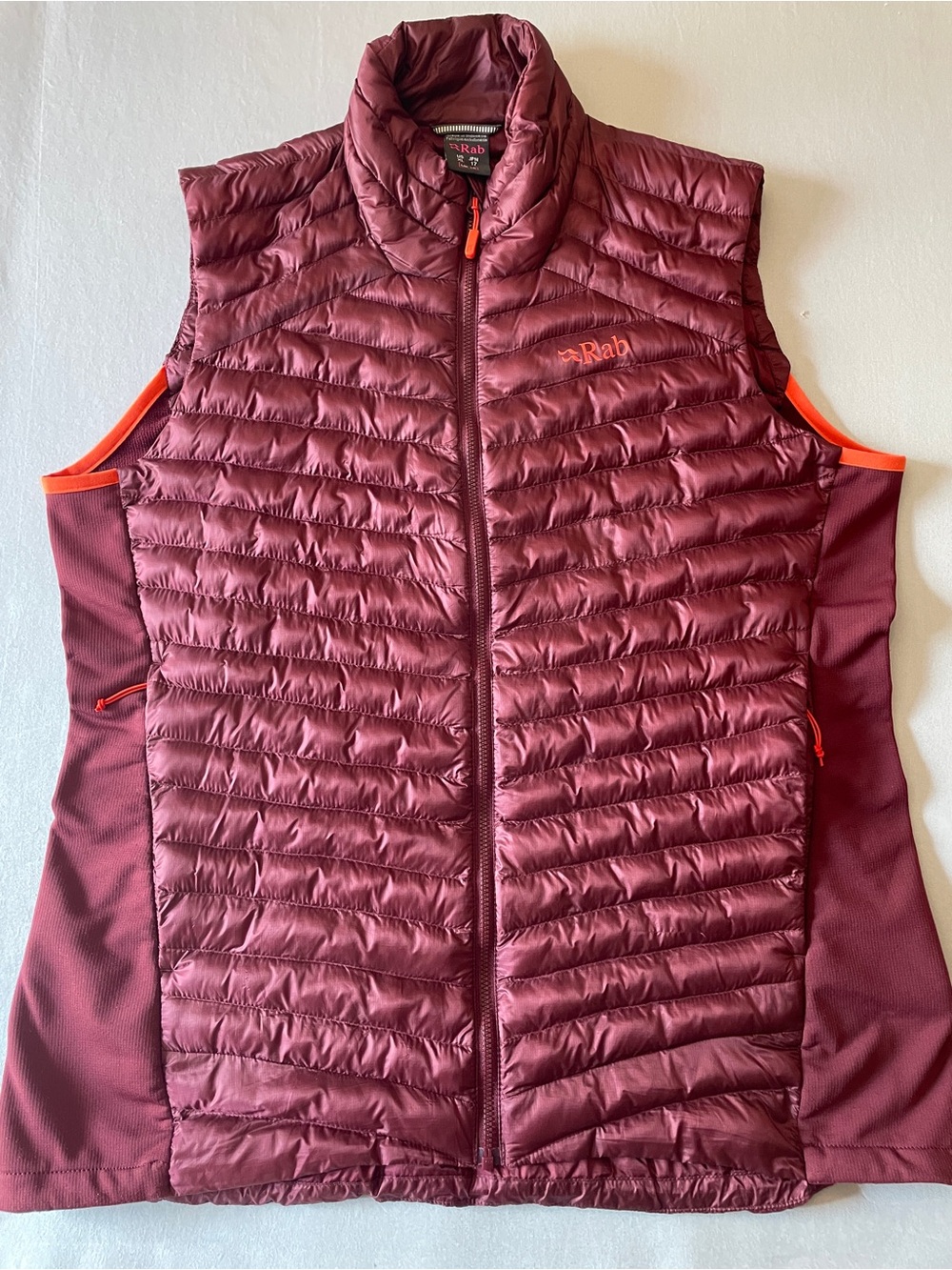 Rab Cirrus Flex 2.0 Synthetic Insulated Vest in Burgundy, Women’s XL